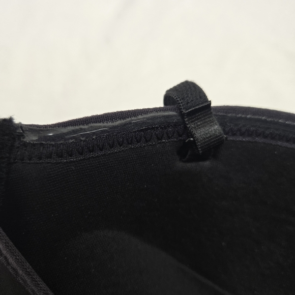 Black Lace Trim Bandeau Bra Bralette 36C - Picture 7 of 7